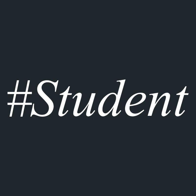 #Student Logo White
