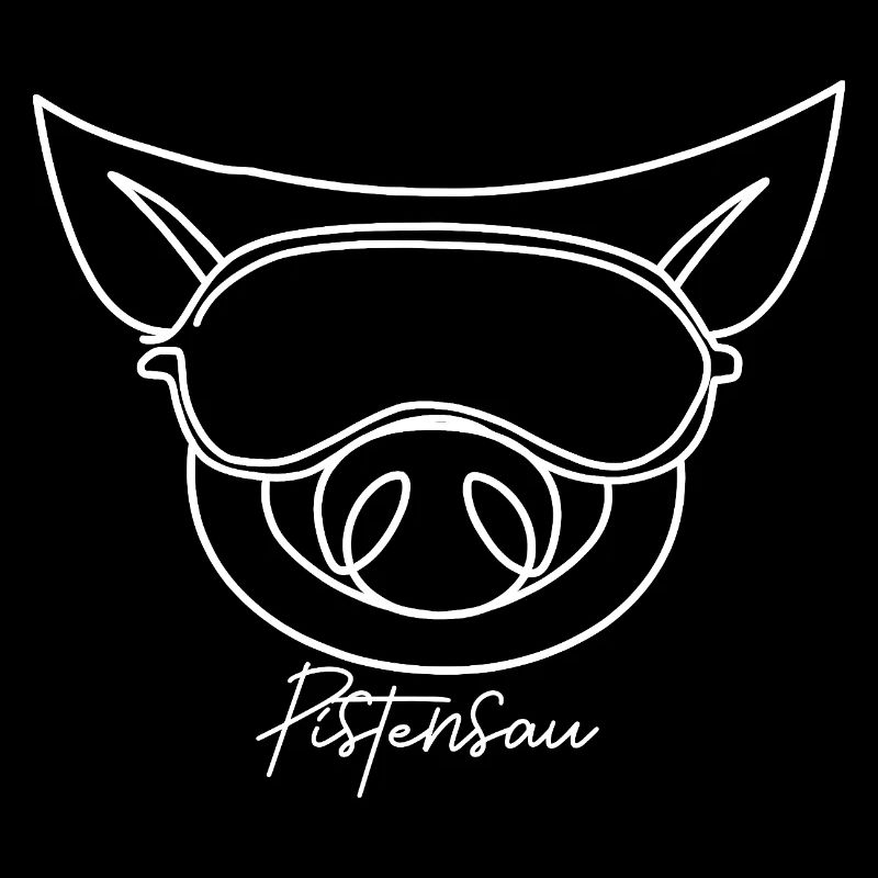 Pig with goggles Piste pig Apreski