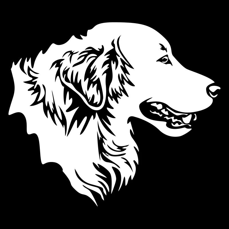 Golden Retriever Kopf "Black Edition"