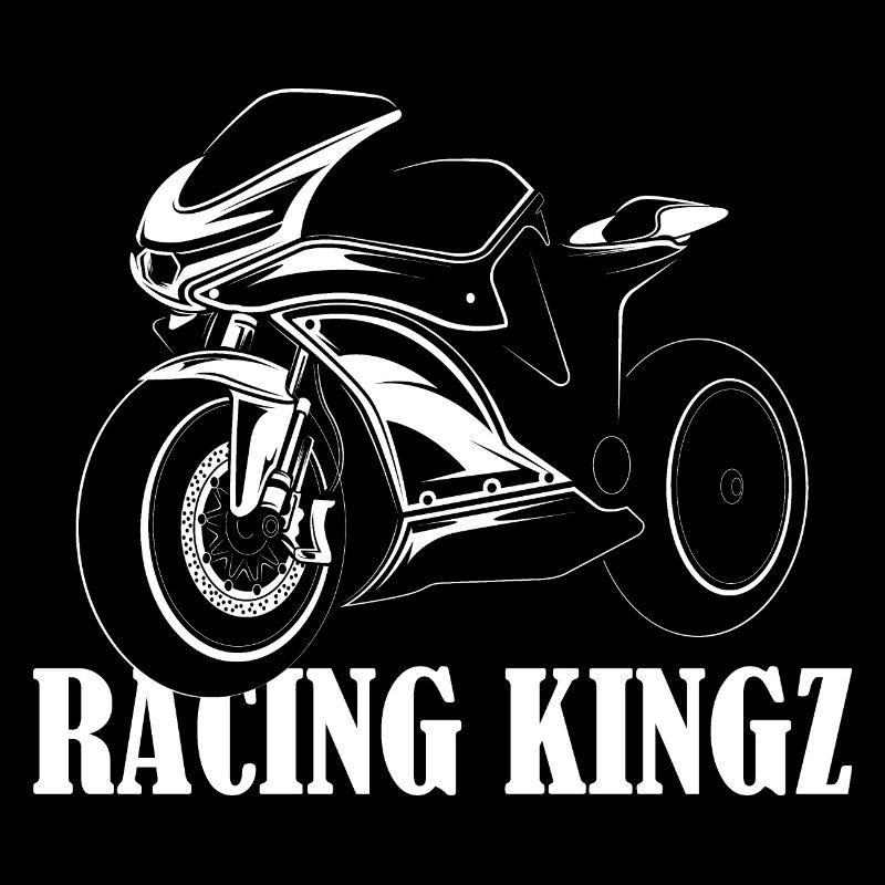 Racing Kingz Motorcycle Illustration Symbol Graphic