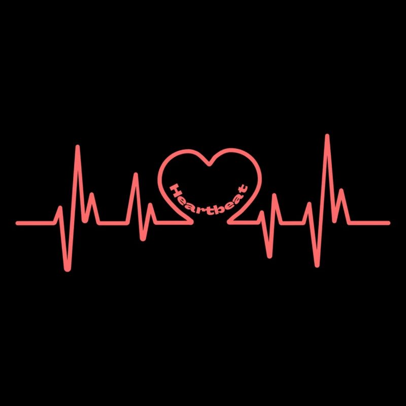 "Heart Beat“-Design Symbol der Liebe