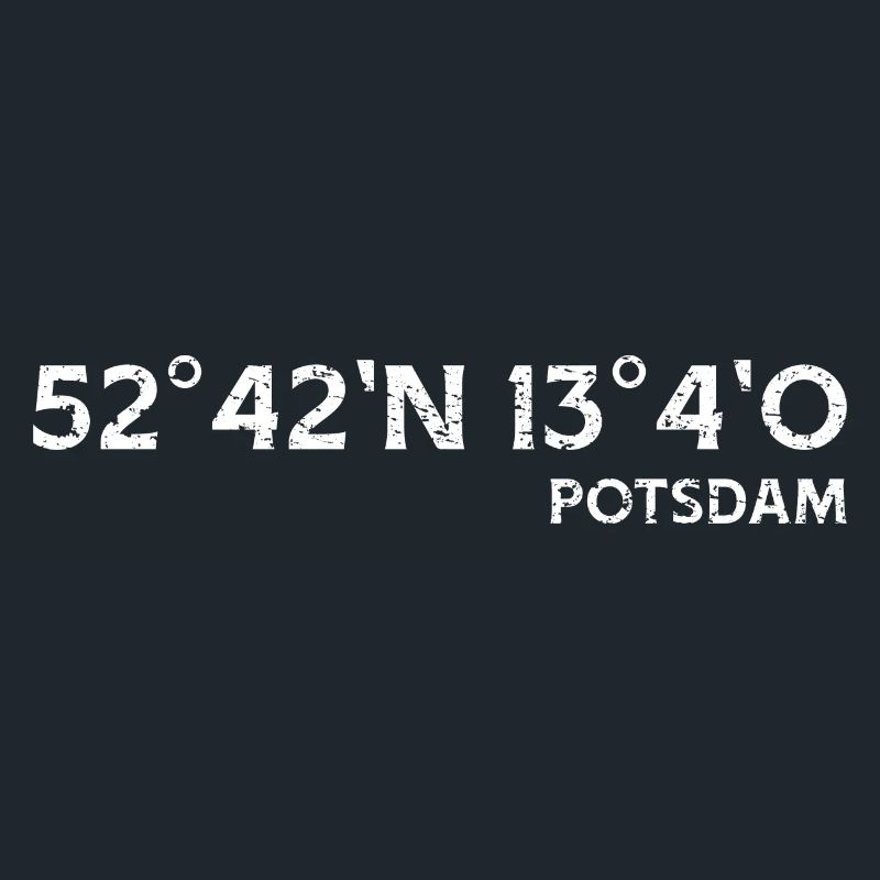 Potsdam Coordinates Cadeau souvenir