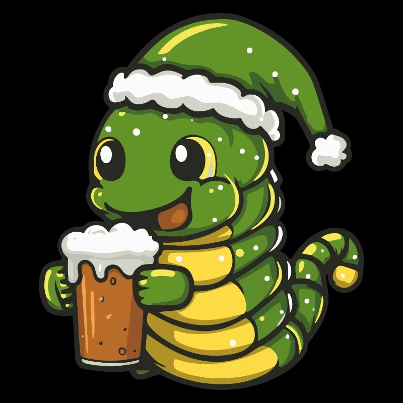 Wurm Weihnachten Bier