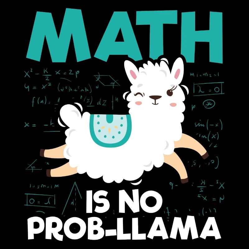 Mathe Lama | Mathematik Lehrer Schule Geschenkidee