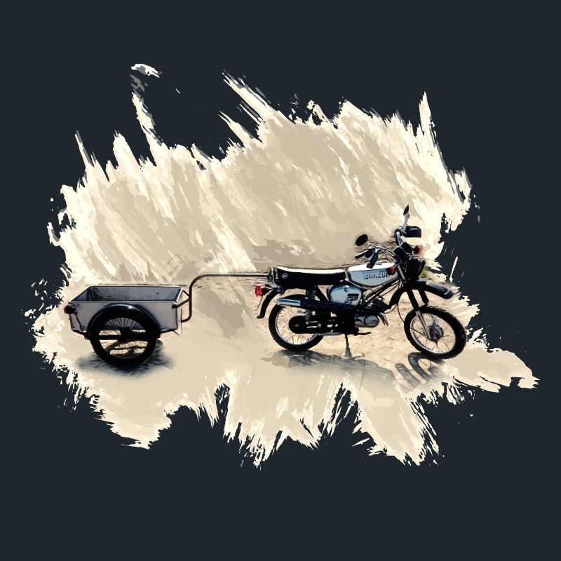 Simson S 51 Enduro avec remorque
