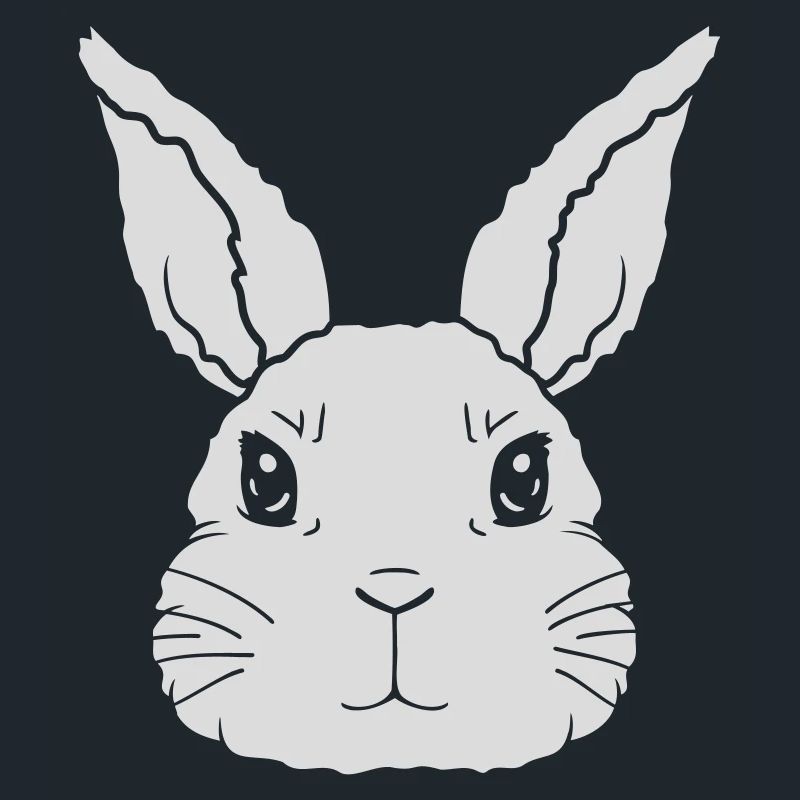 Petit visage de lapin mignon