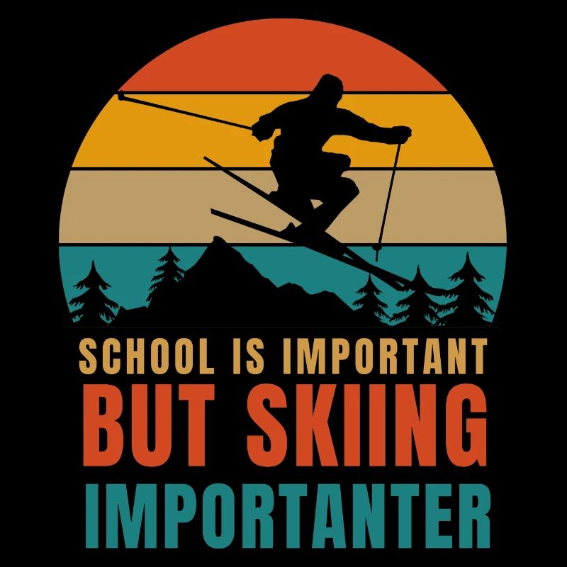 L’école est importante, mais le ski est plus important