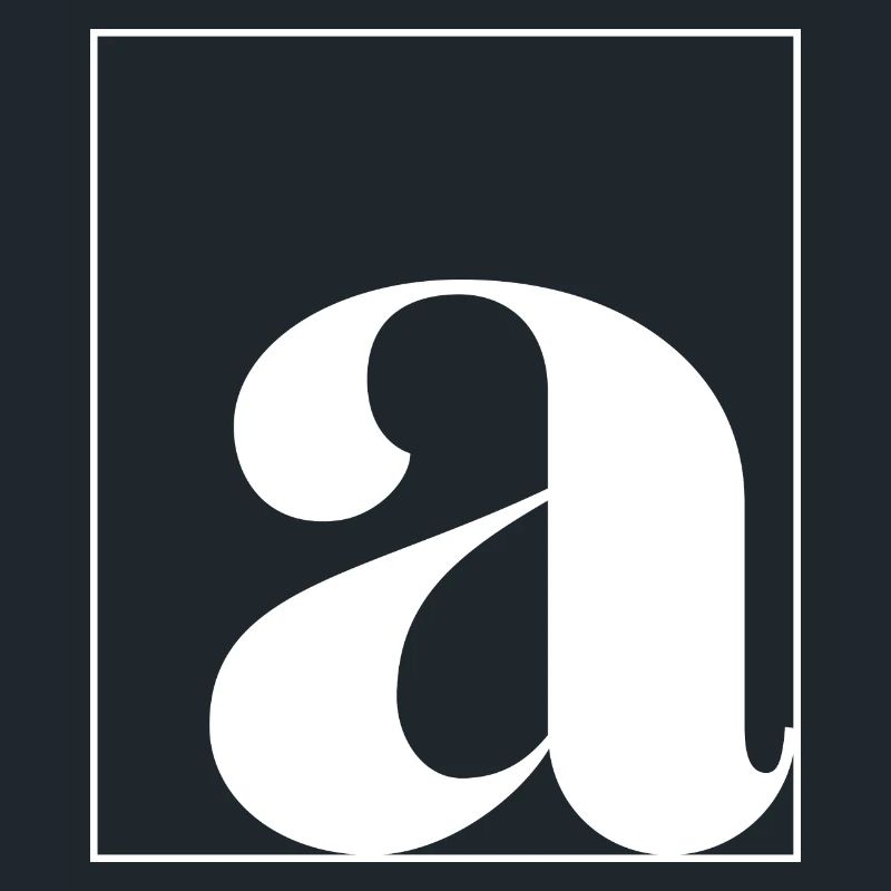 Letter alphabet a