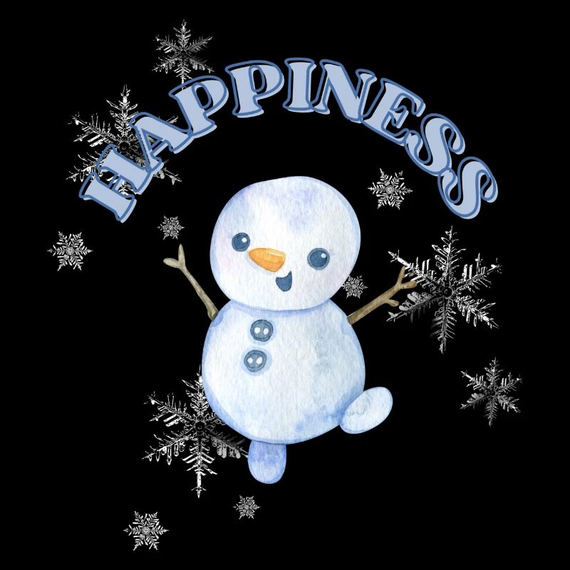 Glücklicher Schneemann