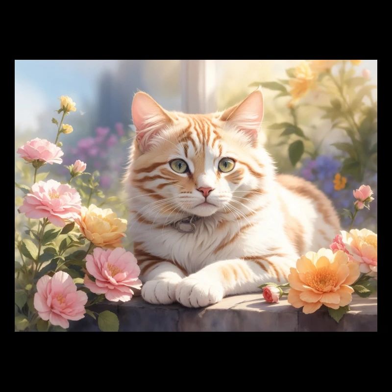beau chat blanc