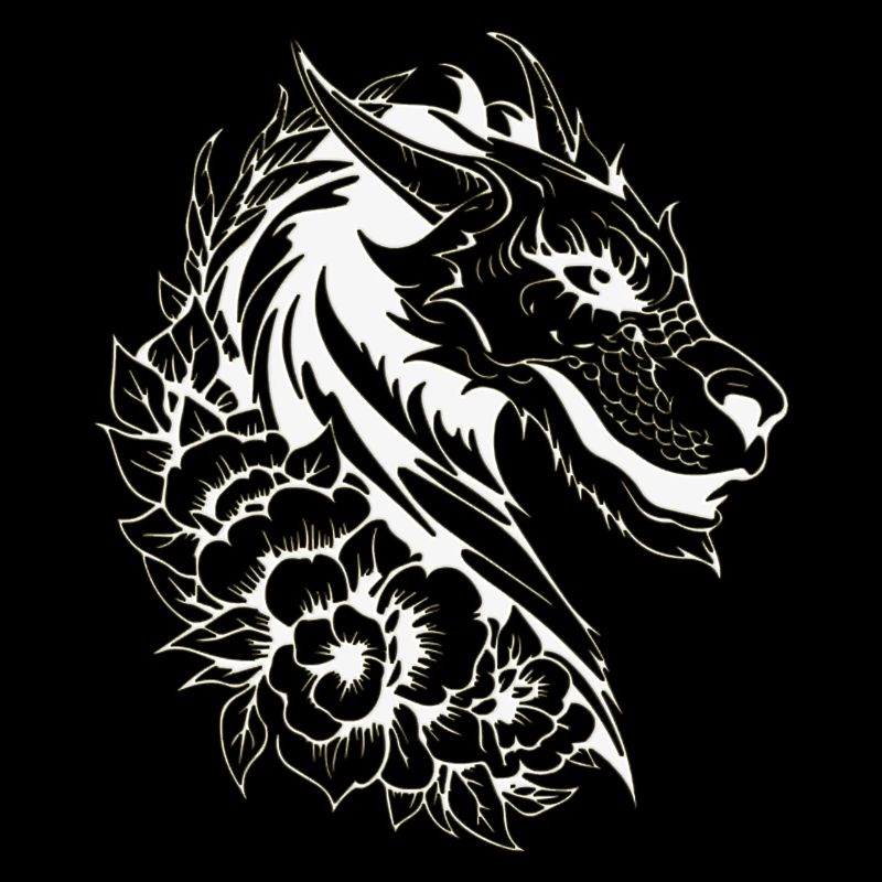 Fantasy Drache Anime Drachenkopf Mythisches Reptil