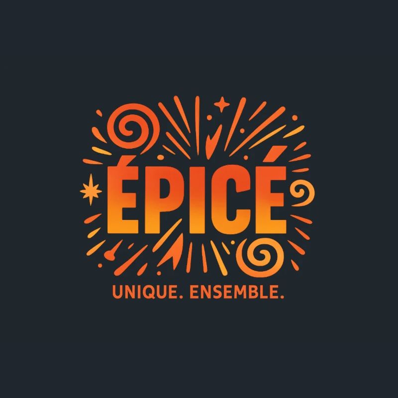 Logo Épicé unique Ensemble