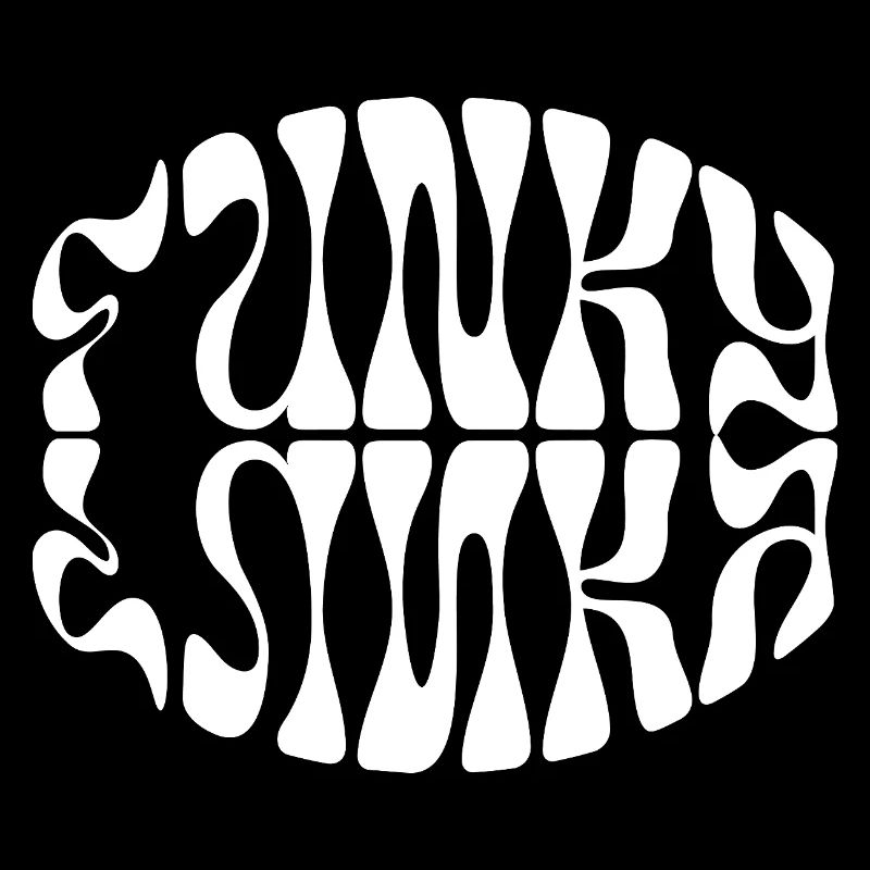 Funky Musik typografisches Design