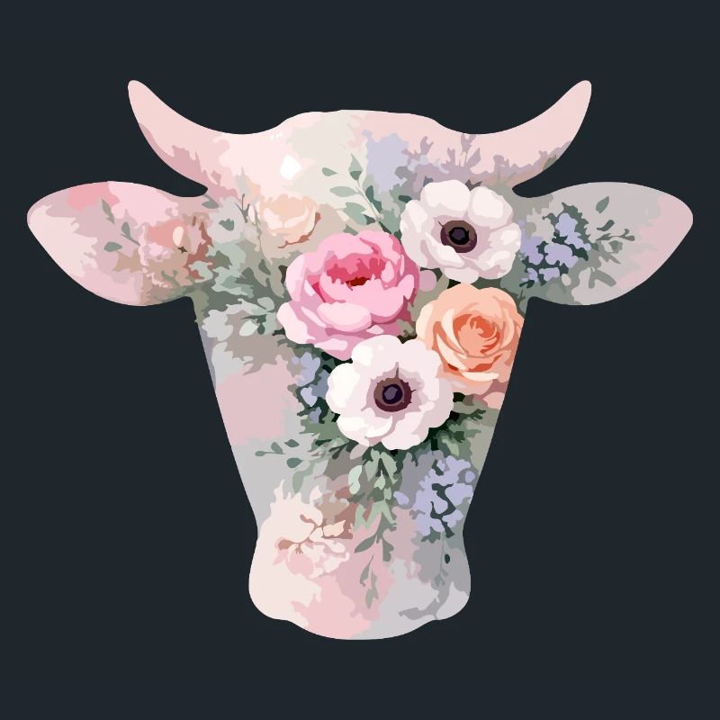 Fleurs en forme de vache