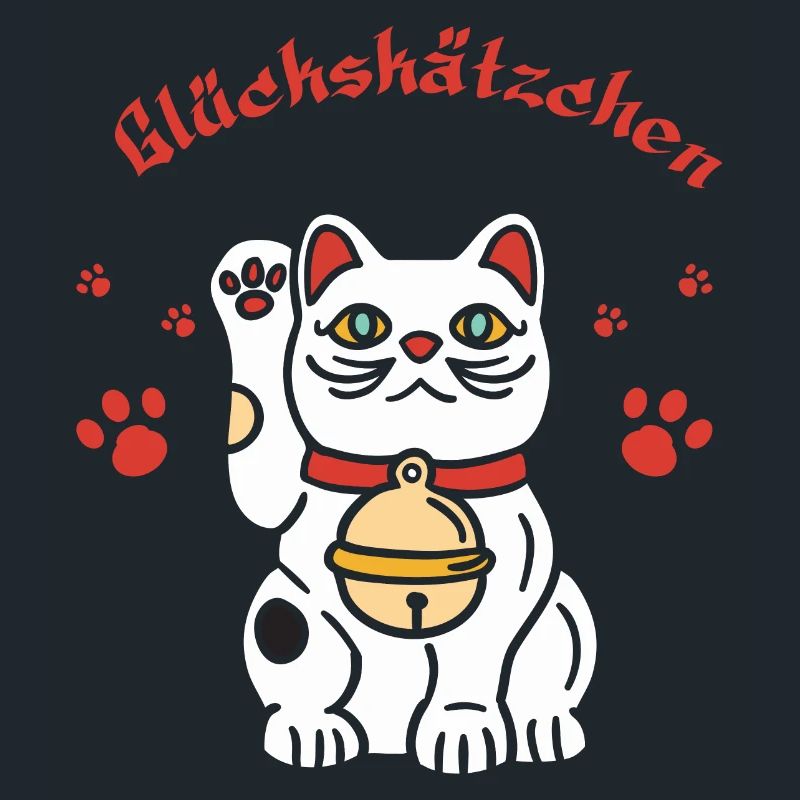 Glückskätzchen-süßes Winkekatzedesign