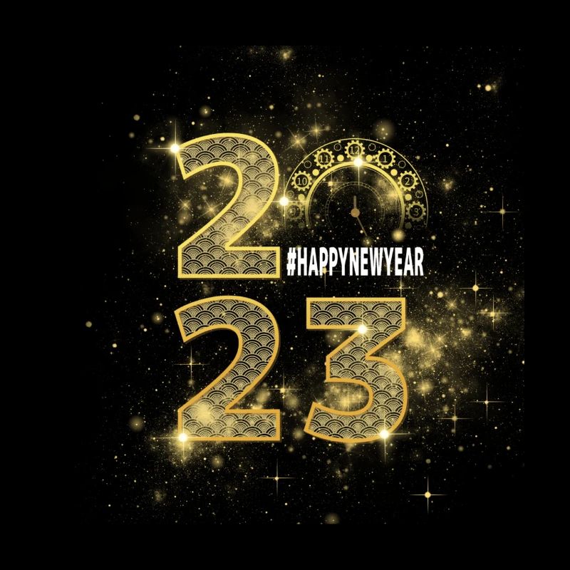 Neujahr happy New Year Silvester Geschenkidee