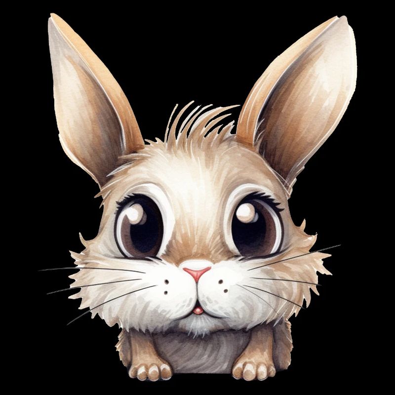 Dessin à l’aquarelle de lapin