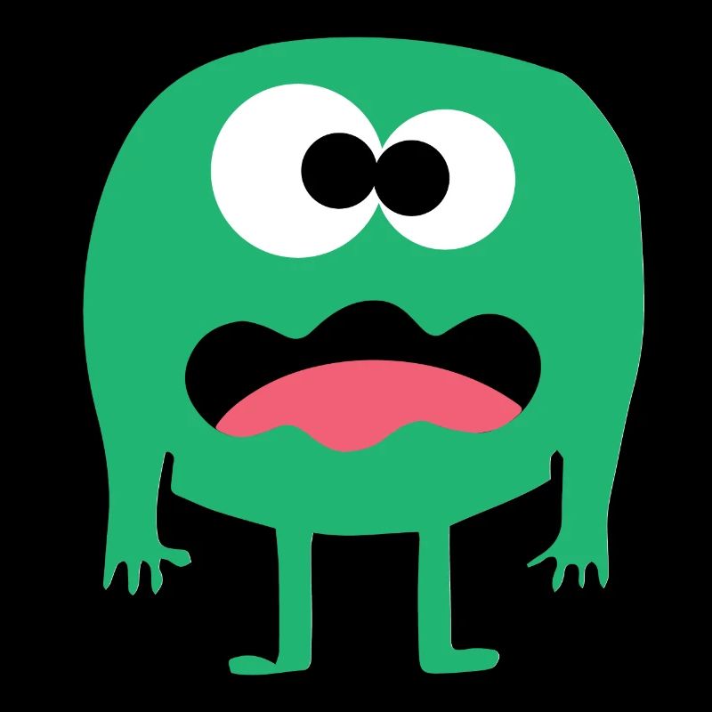 Monstre vert confus