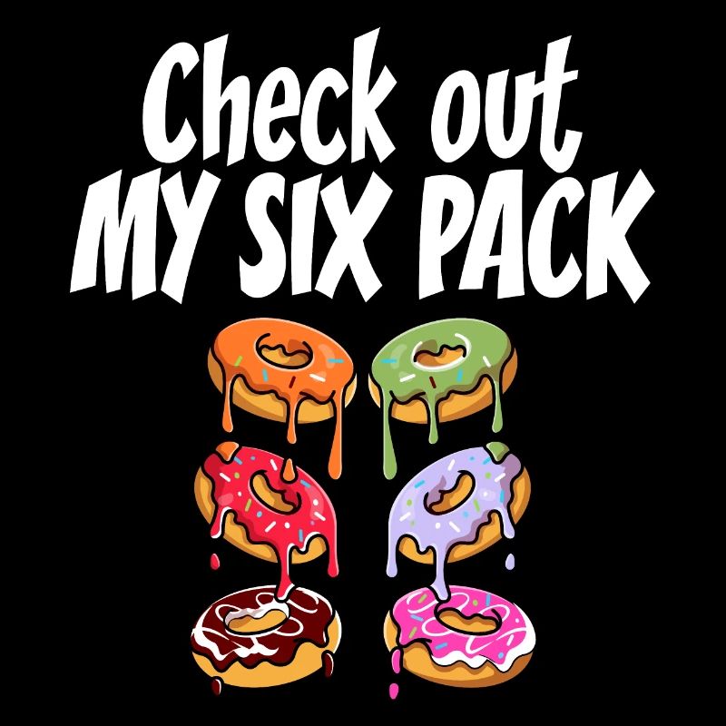 Check out my six pack Funny Doughnut Vintage