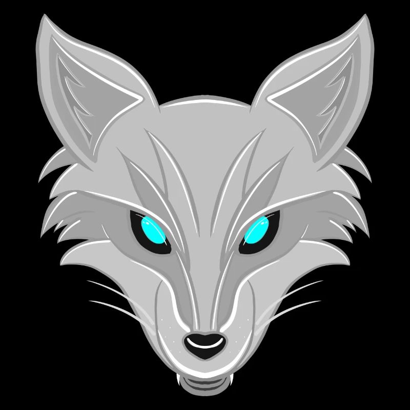 Silberfuchs - Elegantes Tierliebhaber Design