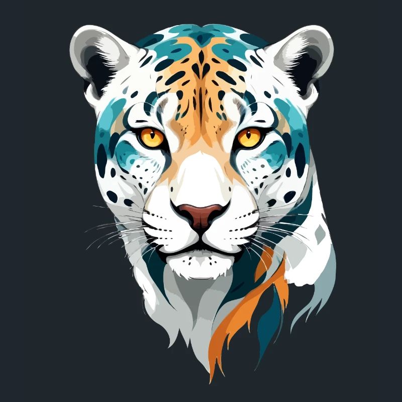Leopard Vector Art Vibrant Colors Illustration
