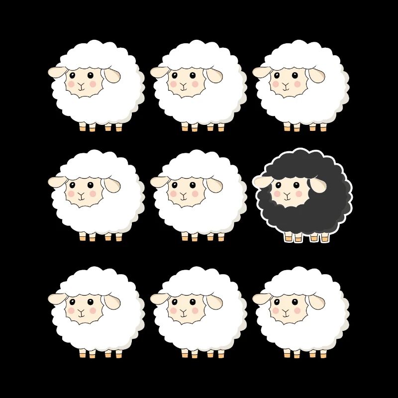 Black Sheep in a Herd Funny