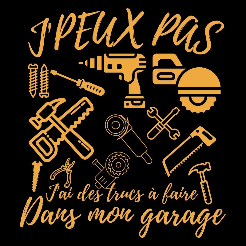 Papa Handwerker Ich kann nicht Handwerker, Garage Humor
