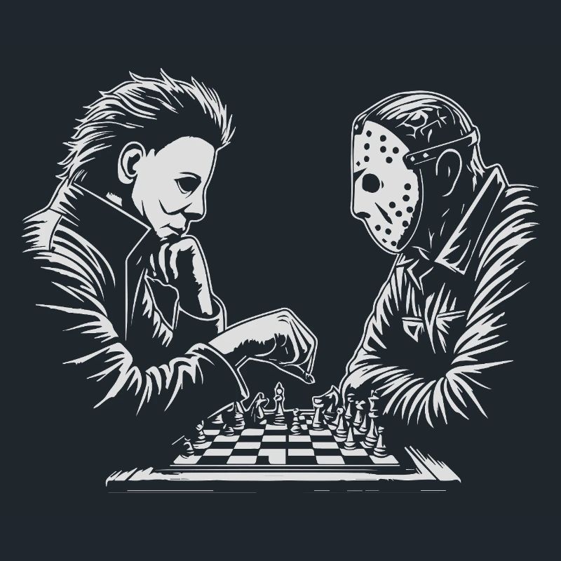 Illustration de match d’échecs étrange
