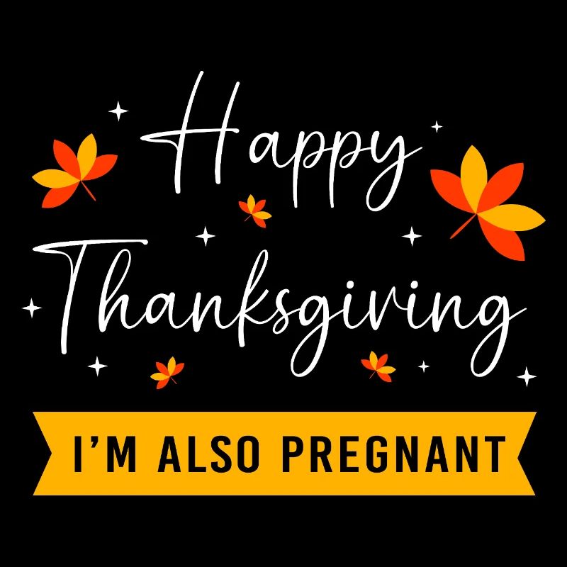 Thanksgiving Gender Reveal Werdende Mutter