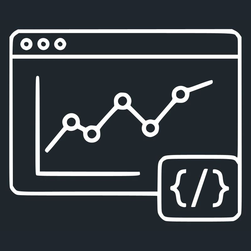 Web Analyse Chart Coding Browser Vektor
