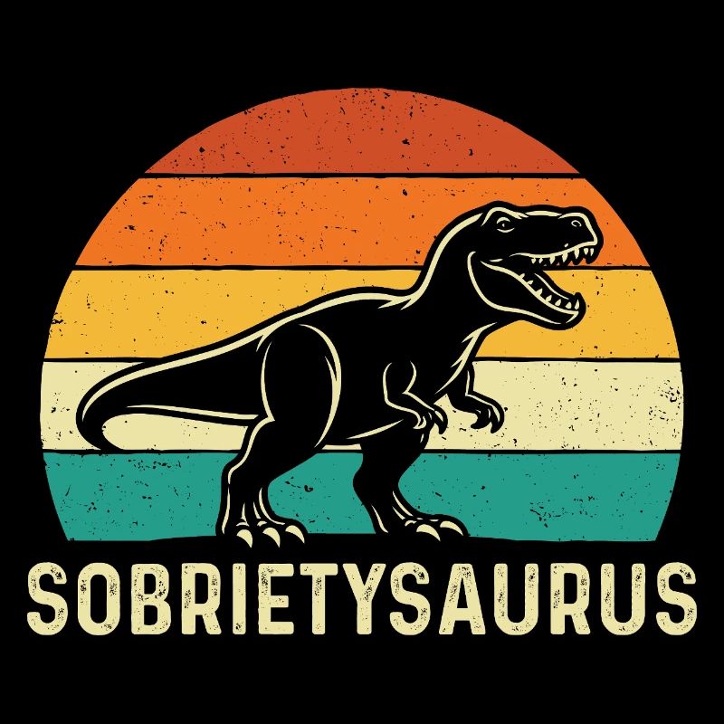 Sobrietysaurus Drôle de rétablissement sobre, AA NA