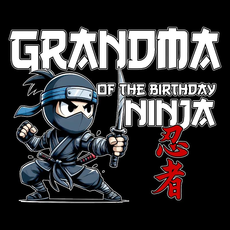 Grand-mère de la Ninja Compleanno Drôle