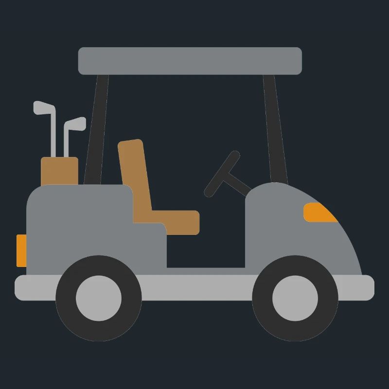 Voiturette de golf blanche