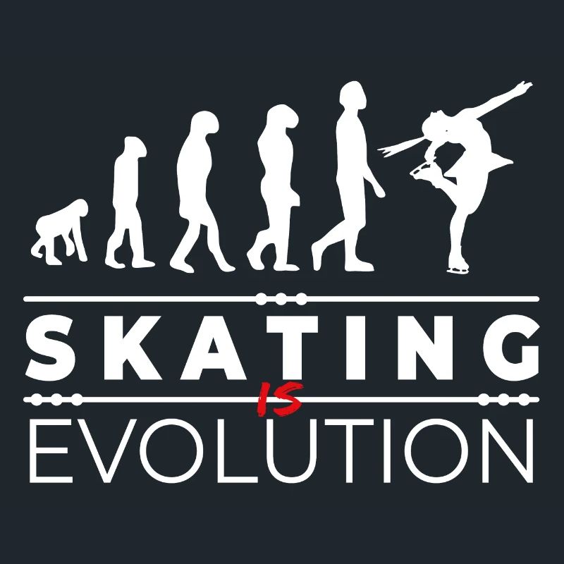 Skating is evolution - Message Humor Parodie