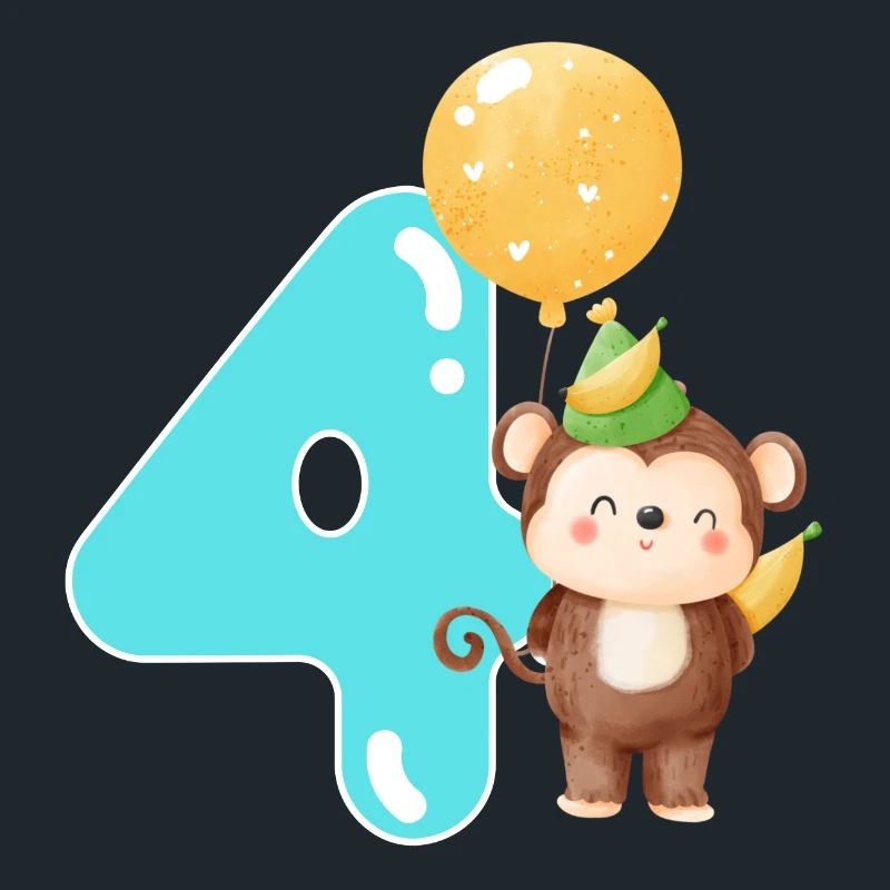 4ème anniversaire. Cadeau de 4 ans