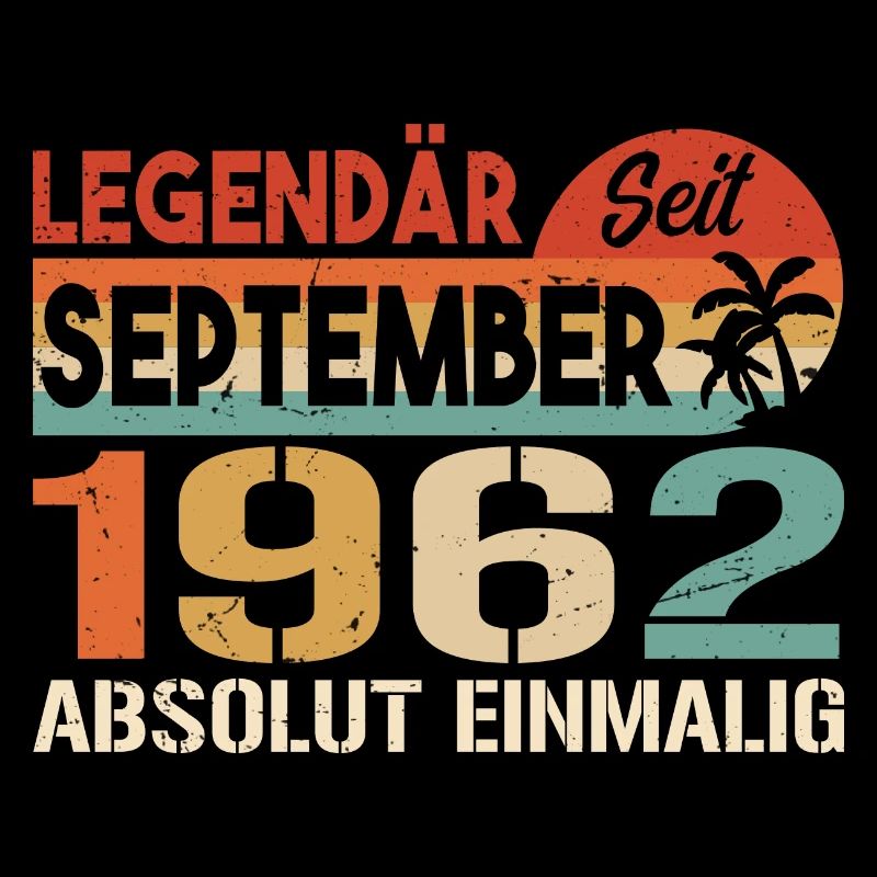 1962 September Vintage Geburtstagsgeschenk 1962