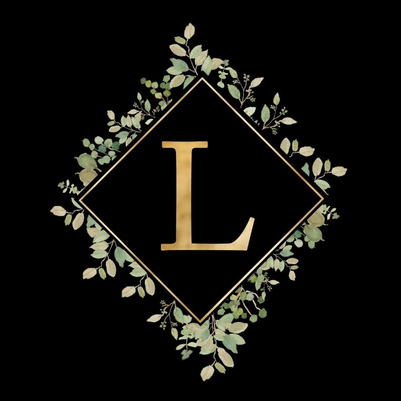 L Monogram Eucalyptus Wreath