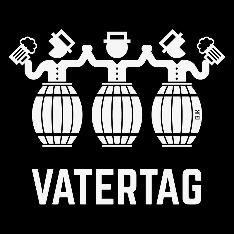 Vatertag Bierfässer (Bier / Männertag / White)