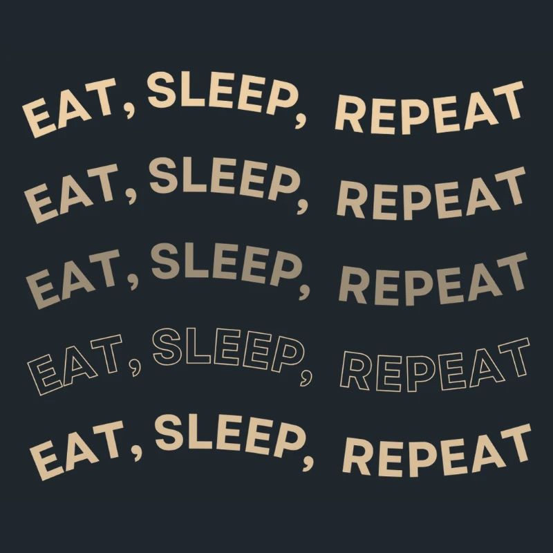 Eat Sleep Repeat Pattern