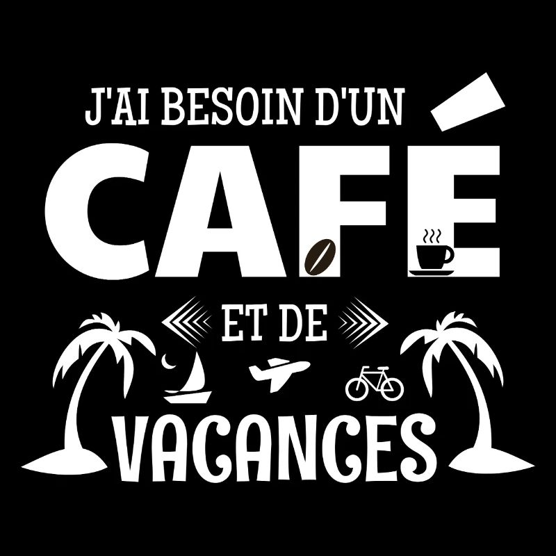 Coffee Humor T-Shirt – Coffee & Vacation