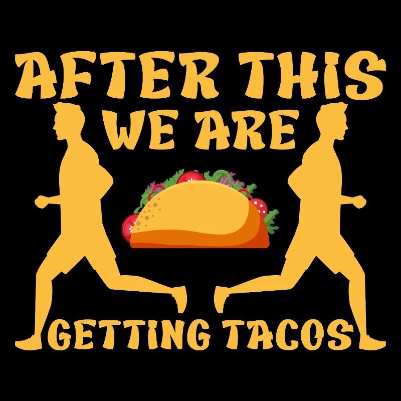 Marathon Runner After We Getting Tacos Running