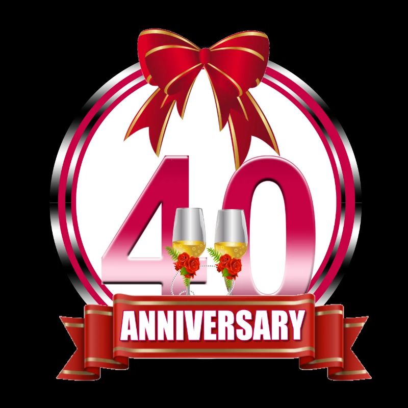 40th wedding Anniversary Ruby wedding anniversary