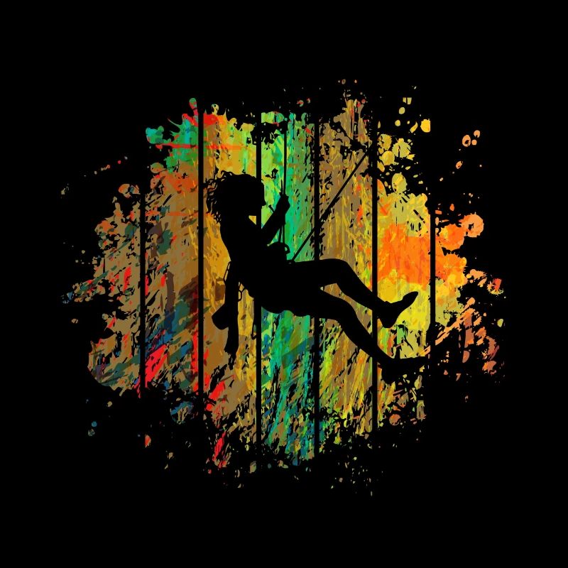 Climber on the mountain with - gift idea