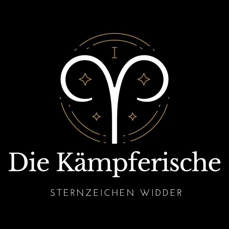 Widder Sternzeichen Logo Widder