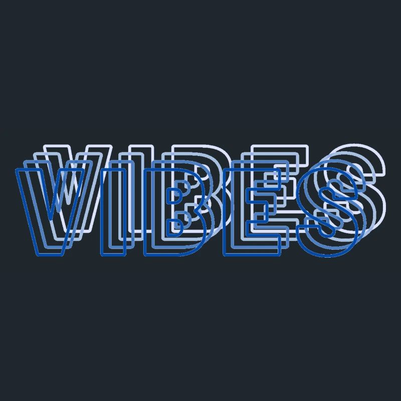 Vibes abstract blue