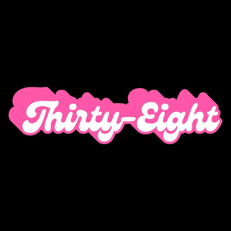 Thirty-Eight Birthday - 38th Birthday Retro Pink