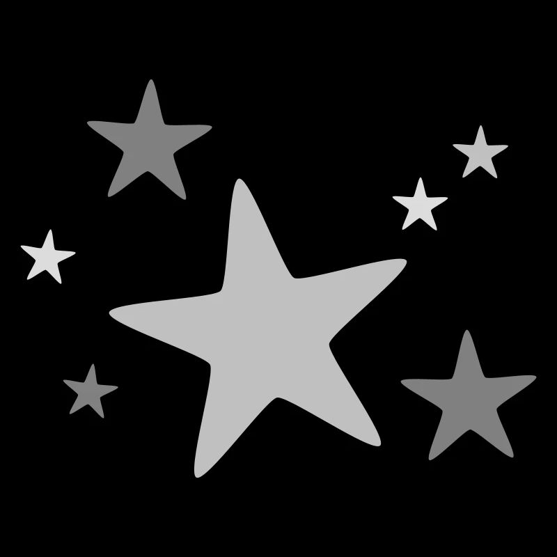 Groupe d’étoiles multicolore