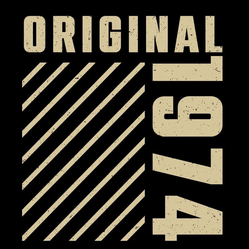 Original 1974 Authentic 1974 Vintage Bursdag
