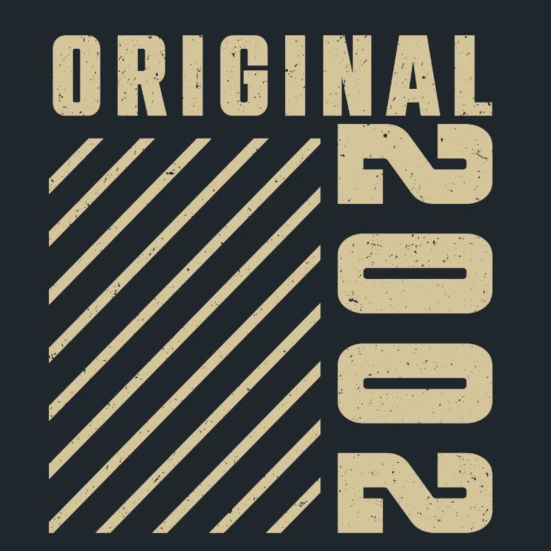Original 2002 Authentisch 2002 Vintage Bursdag