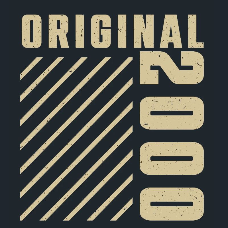 Original 2000 Authentisch 2000 Vintage Bursdag